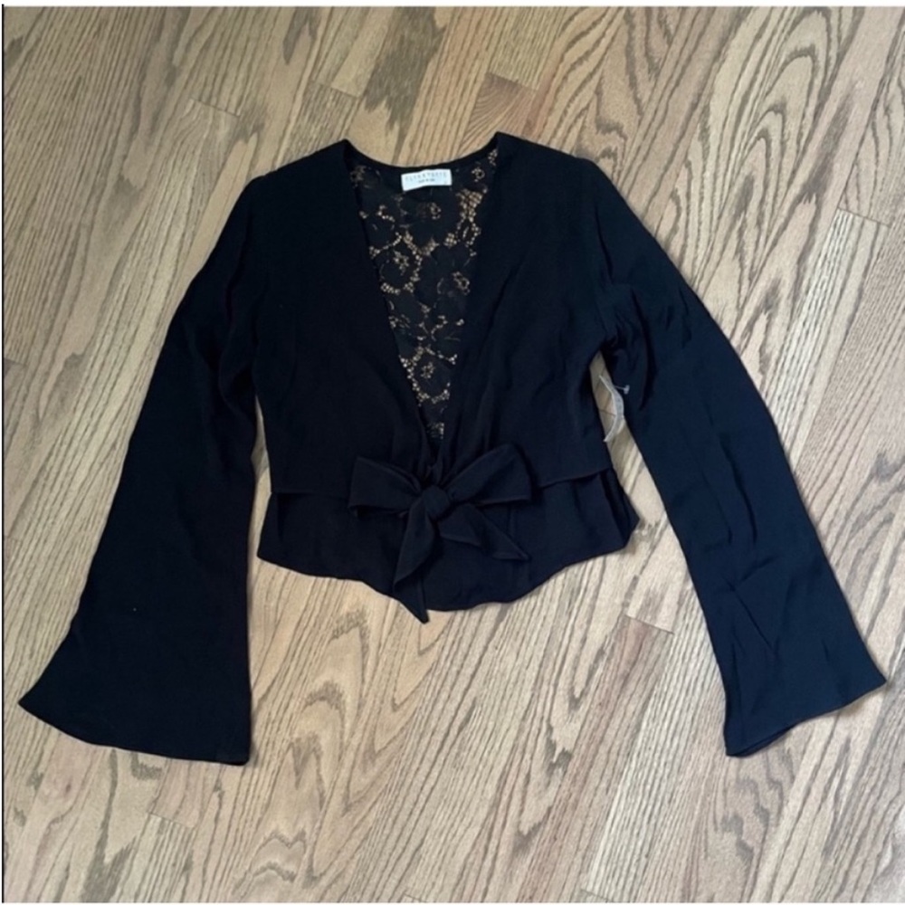 FLYNN SKYE London Lace Top in Black NWT